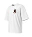 T-shirt Oversize Homme Du Nouveau Monde Blanc Pretty Boy Ugly World-3