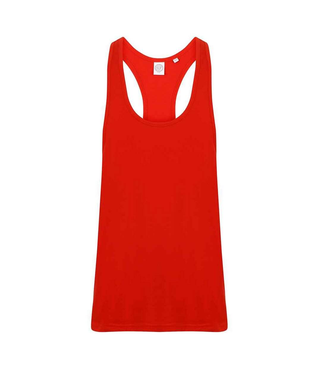 Mens muscle tank top bright red SF