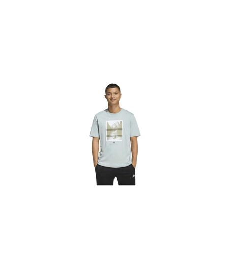 Mens Graphic Logo T-shirt Green Adidas