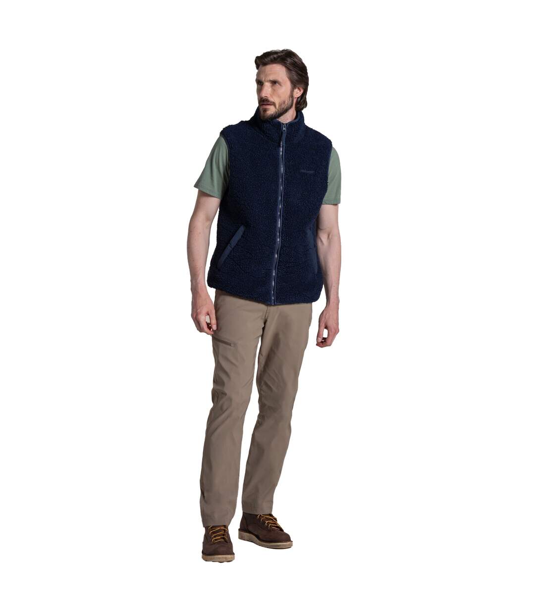 Veste Unie Sans Manches À Col Montant National Trust Lathkill Homme Bleu Marine Craghoppers-4