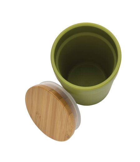 Bamboo recycled 300ml travel mug one size green XD Collection