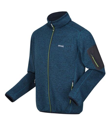 Veste polaire newhill homme bleu sarcelle foncé / vert piquant Regatta