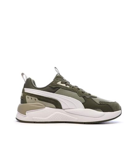 Baskets blanches/kaki homme puma x-ray 3 s