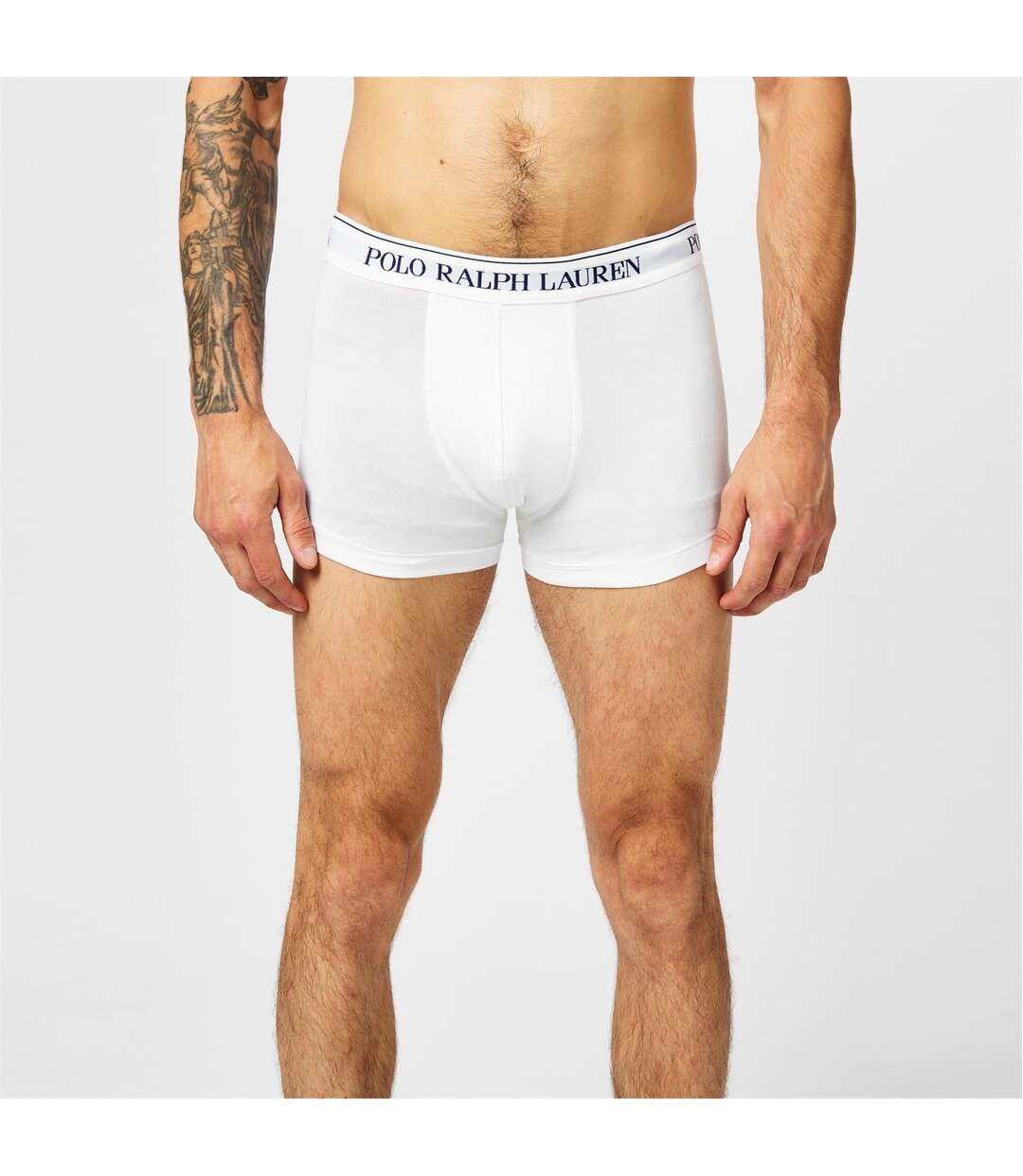 Pack Of 3  Mens Boxer Shorts  Black White Grey Ralph Lauren-3