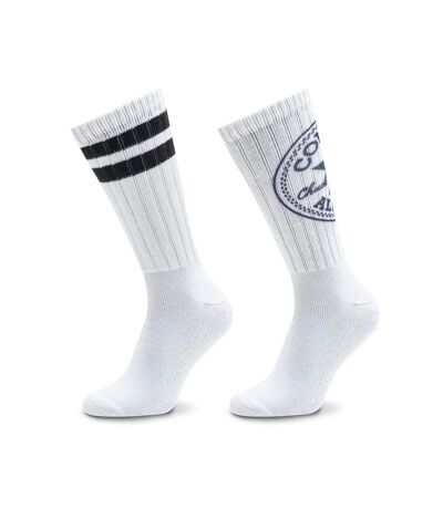 2x Paires de Chaussettes Blanches/Noires Homme Converse S7014119 - 39/42