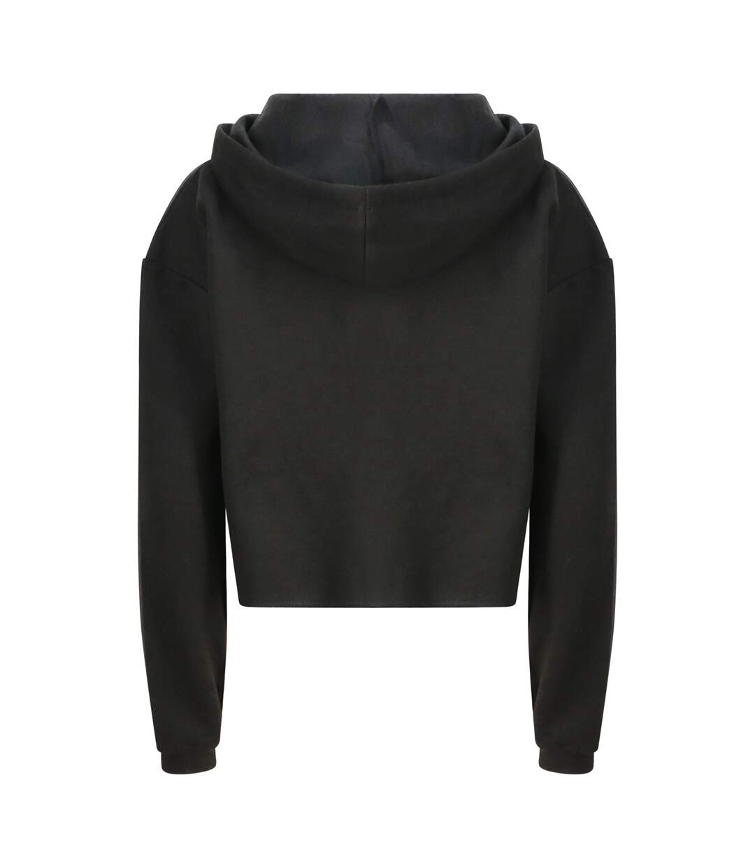Sweat Court À Capuche Girlie Femme Noir AWDis-2