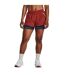 Womens/ladies Project Rock Layered Shorts Red Under Armour-2