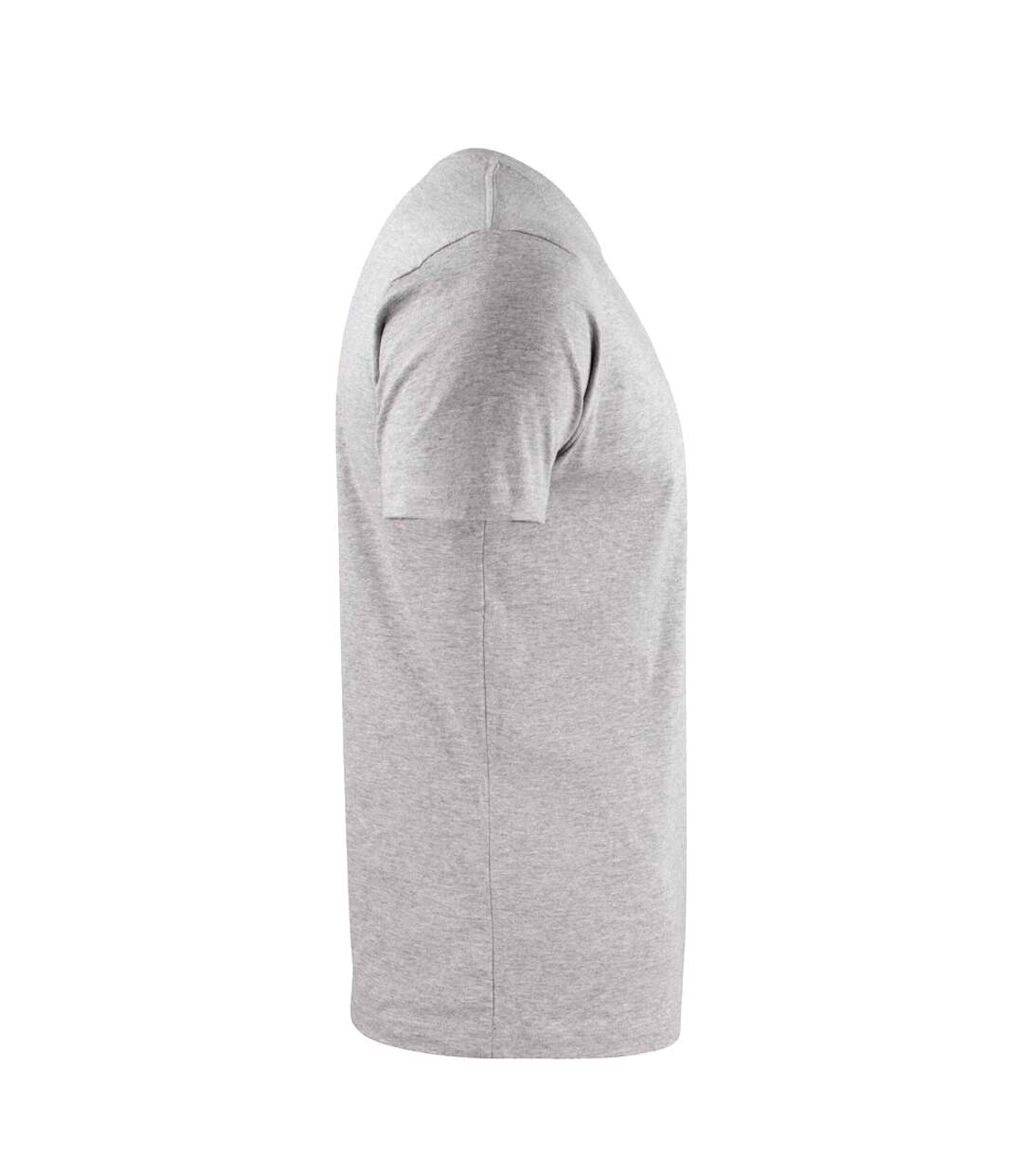 Unisex Adult Heavier Pro T-shirt Grey Melange Printer-3