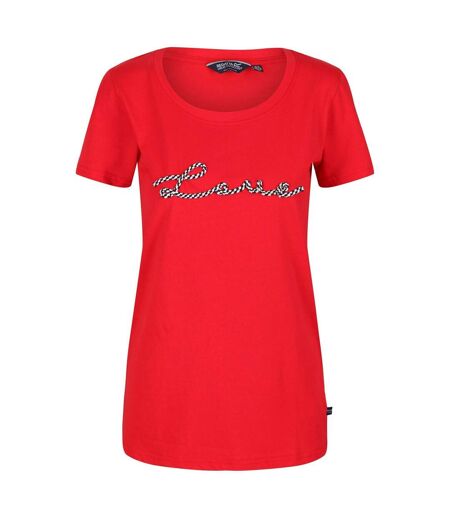 T-shirt filandra femme rouge Regatta