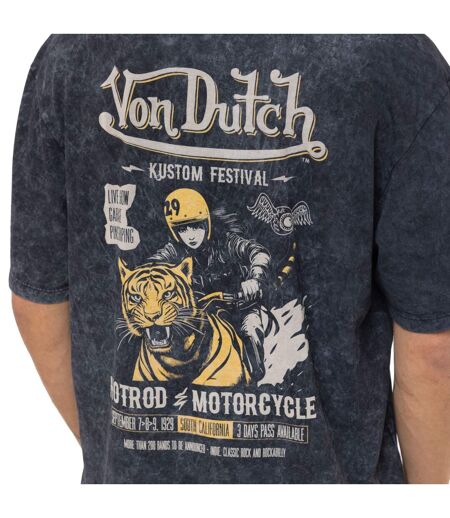 T-shirt homme col rond relax fit acid wash Pass Vondutch