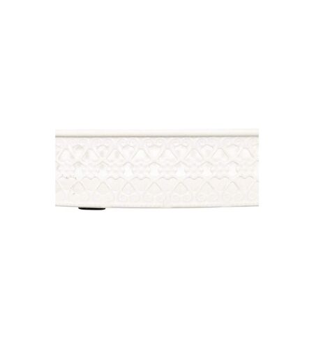 Lot de 2 Plateaux Déco Wild Romance 31cm Blanc & Vert