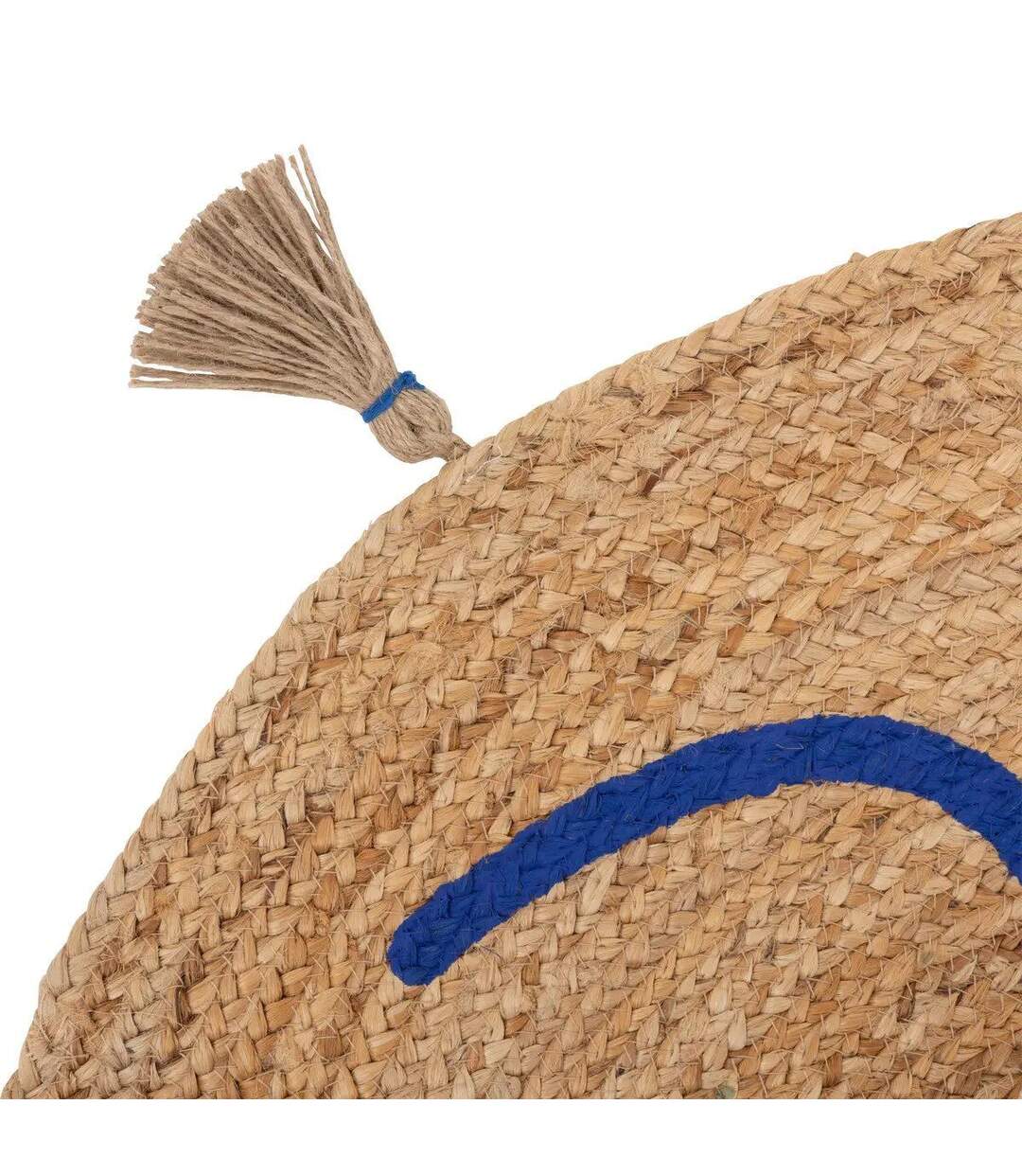 Tapis Déco à Pompons Soleya 80cm Naturel-2