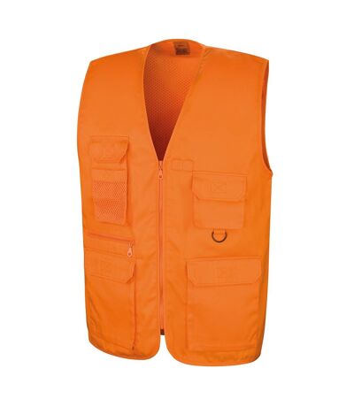 WORK-GUARD by Result Unisex Adult Adventure Safari Vest (Orange) - UTRW10075