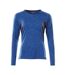 T-shirt Manches Longues Accelerate Femme Azur Bleu Marine Foncé Mascot-1