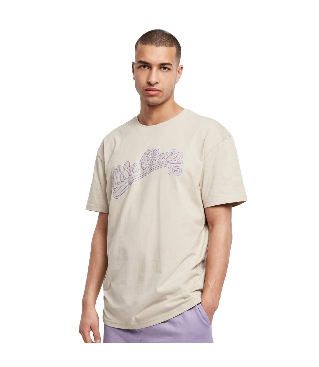 T-shirt Baseball Motif/style Logo Homme Cloud Urban Classics-3