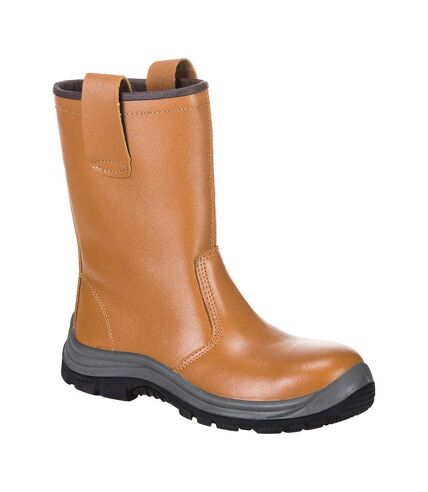 Portwest Mens Steelite Leather Rigger Boots (Tan) - UTPW369