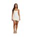 Womens/ladies Gwen Sleeveless Mini Dress Cream Mars The Label-2