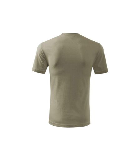 Mens Classic New T-shirt Khaki Green Adler