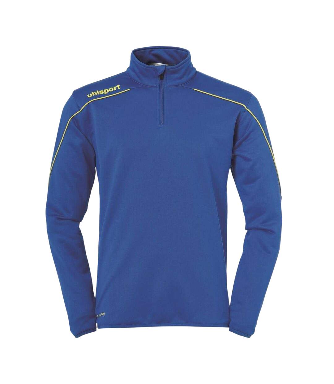 Unisex Adult Zip Neck Sweatshirt Blue Lime UHL Sport-1