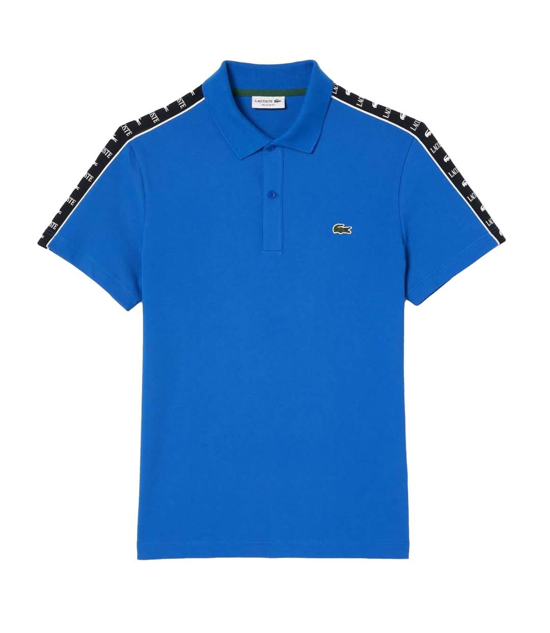 Mens Mini Pique Stretch Regular Polo Shirt Blue Lacoste-2