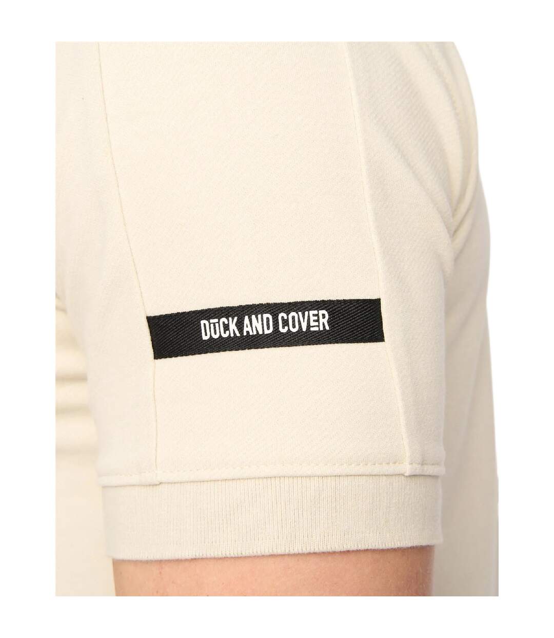 Mens Sherborn Cotton Polo Shirt Stone Duck And Cover-4