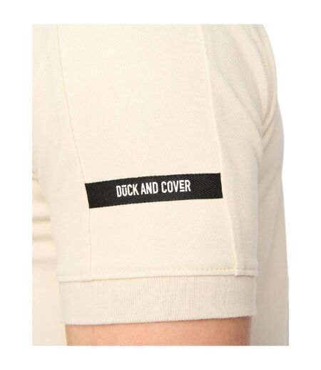 Mens Sherborn Cotton Polo Shirt Stone Duck And Cover