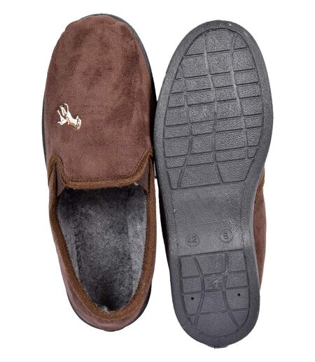 Pantoufle HOMME SUEDINE PREMIUM BAMATEX MARRON