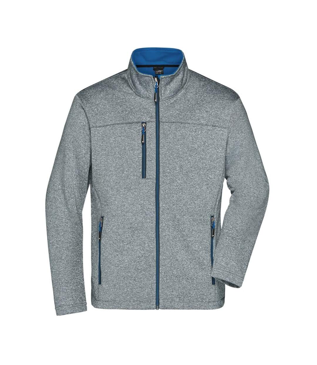 Veste Softshell Homme Bleu Roi Foncé Chiné James And Nicholson-1