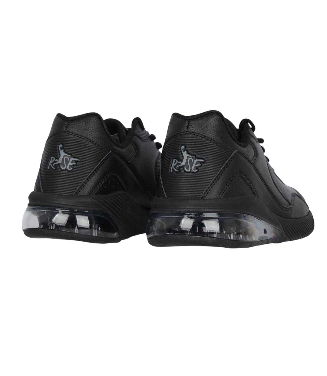 Mens Air Cushioned Basketball Shoes Black Rise-2