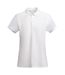 Womens/ladies Polo Shirt White Roly-1