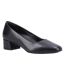 Hush Puppies Womens/Ladies Alina Leather Court Shoes (Black) - UTFS9771