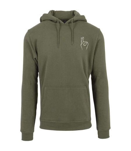 Sweat À Capuche Easy Sign Pour Hommes Olive Mister Tee