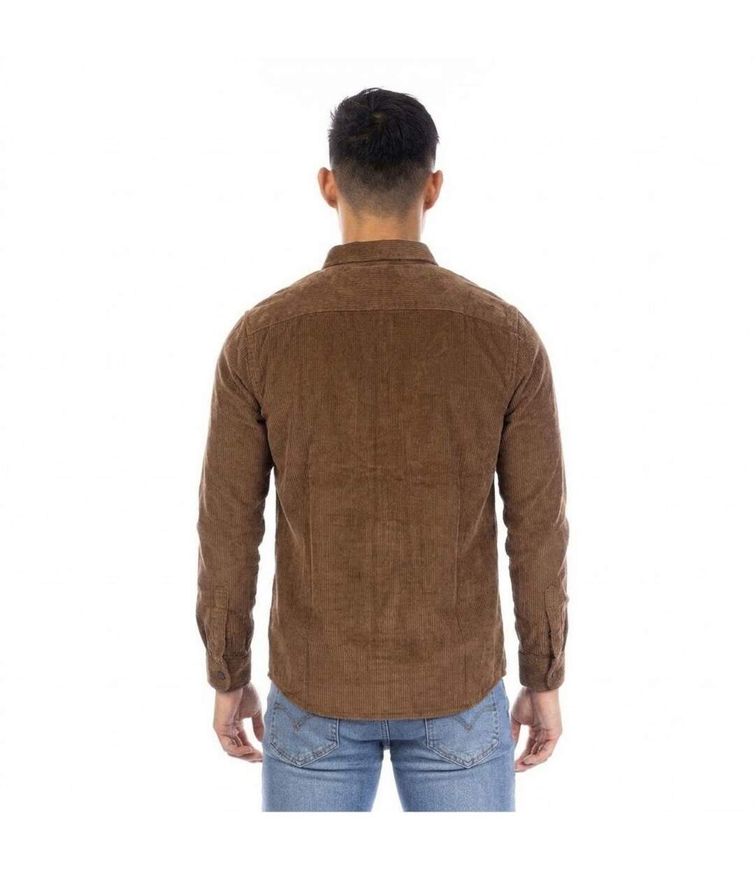 Mens Regular Shirt Brown Peter Werth-2
