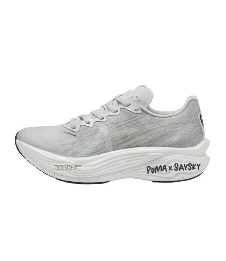 Womens/ladies Deviate Nitro Elite 3 Saysky Running Shoes Cool Light Grey Puma