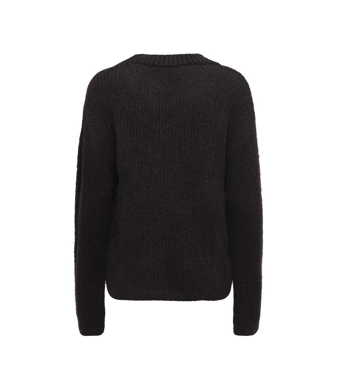 Pull marron  femme jdy pullover-2