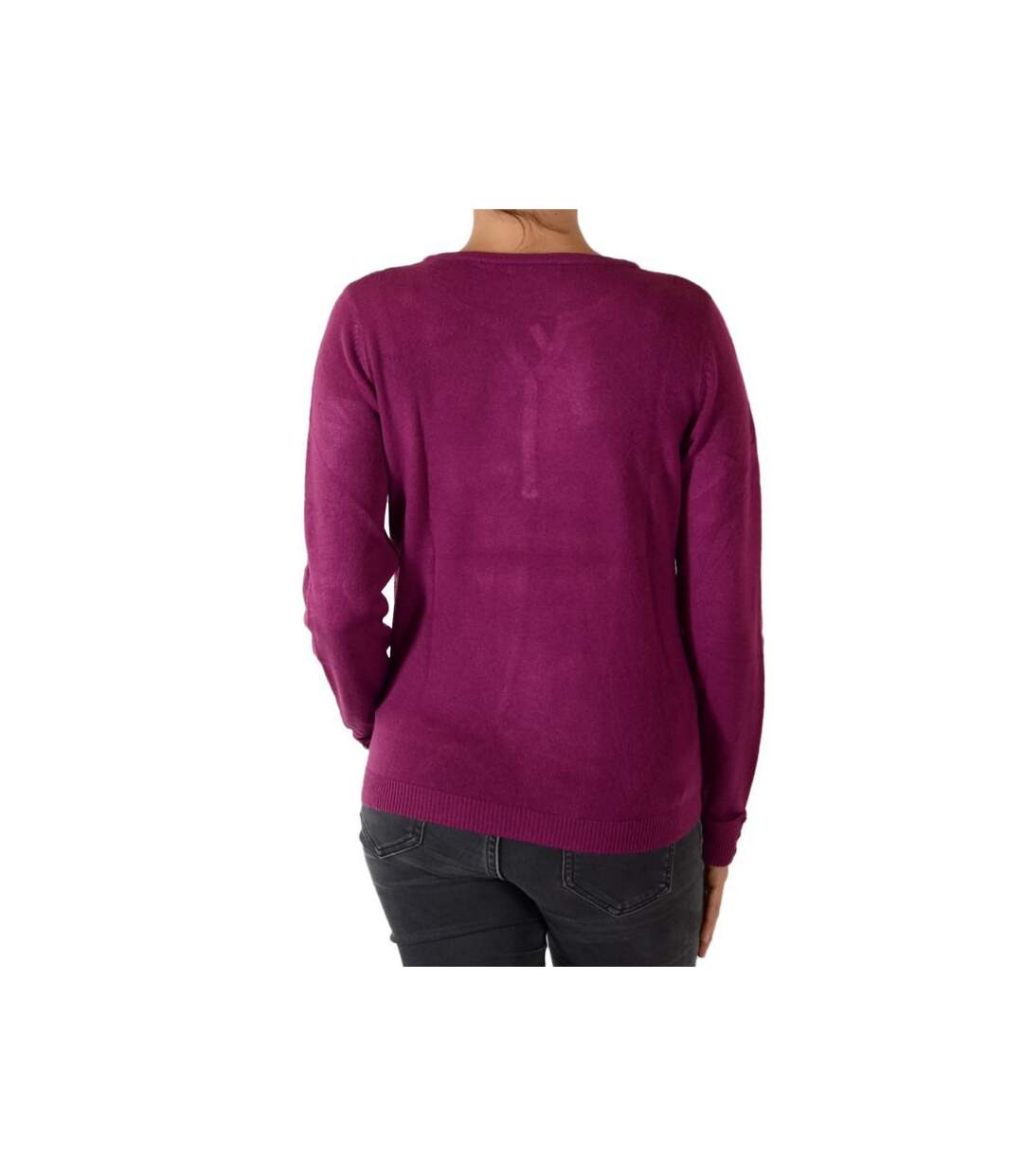 Pull Pascal Morabito Touché Cachemire 1 Aubergine