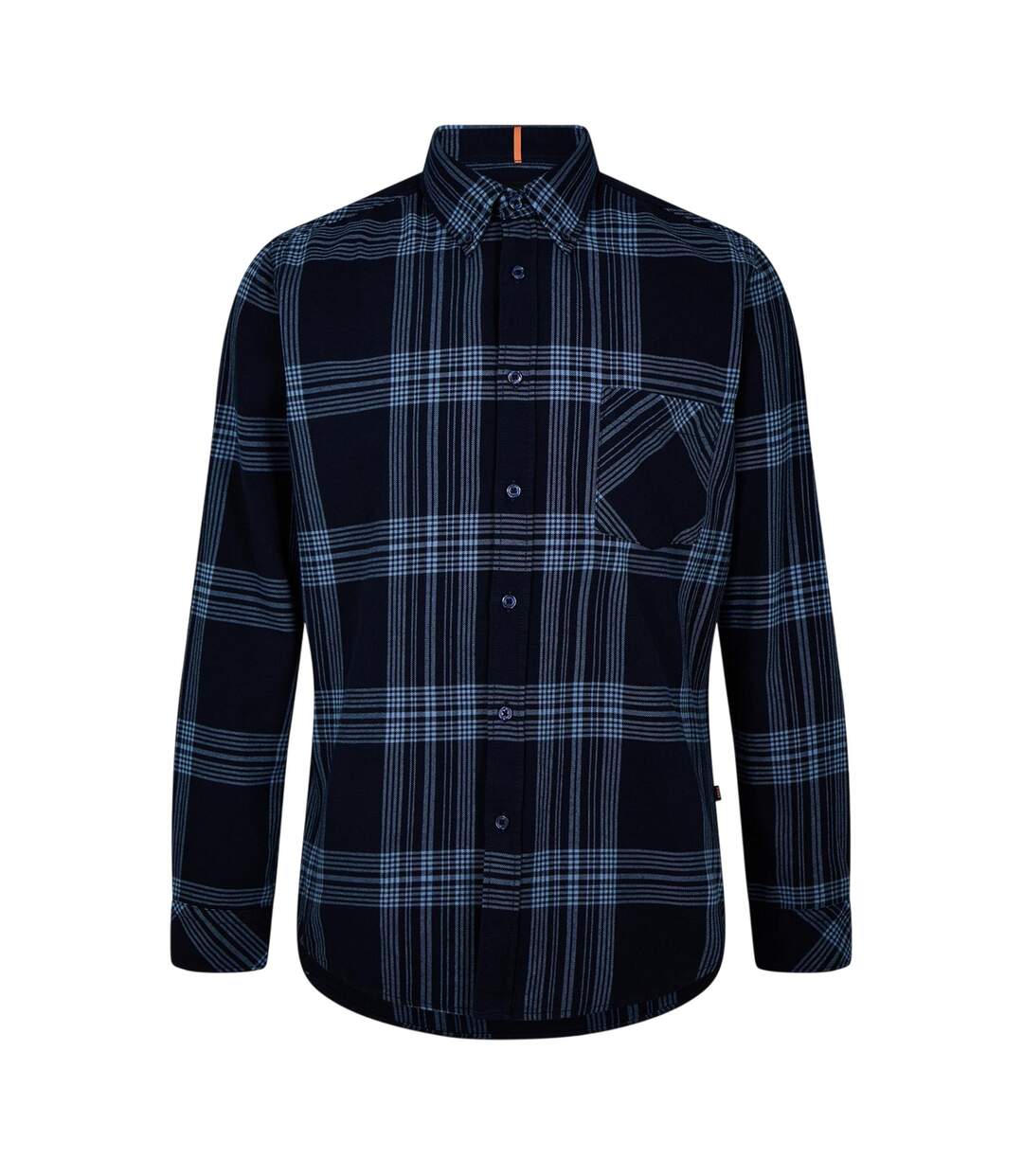 Chemise À Boutons Rickert_m Homme Bleu Foncé Boss-1