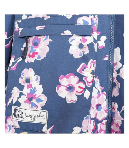 Veste Imperméable Motif/style Floral Femme Bleu Rose Blanc Lazy Jacks