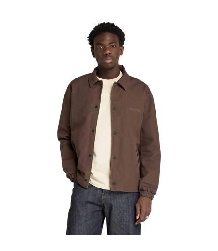 Mens Coach Overshirt Chocolate Brown Timberland
