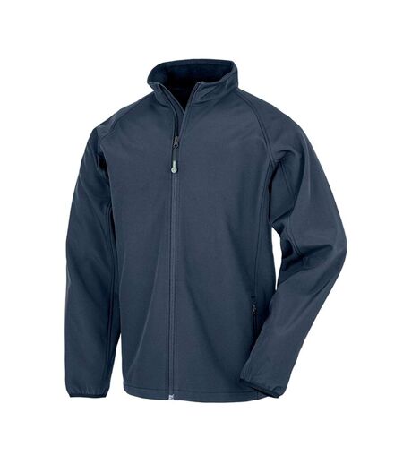 Veste Softshell Homme Bleu Marine Result Genuine Recycled