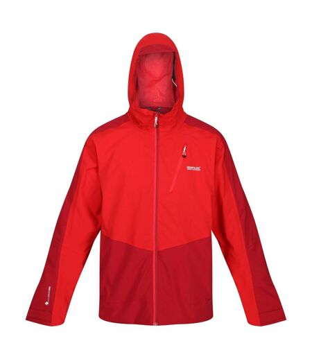 Regatta Mens Highton Stretch II Waterproof Jacket (Chinese Red/Dark Red) - UTRG6832