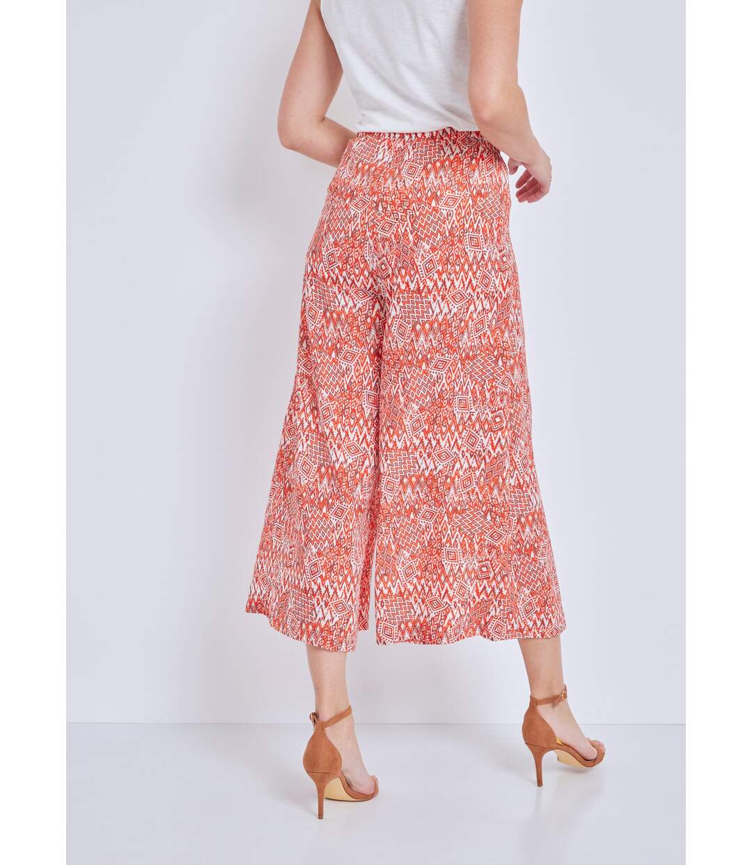 Jupe-culotte taille élastiquée ample-2