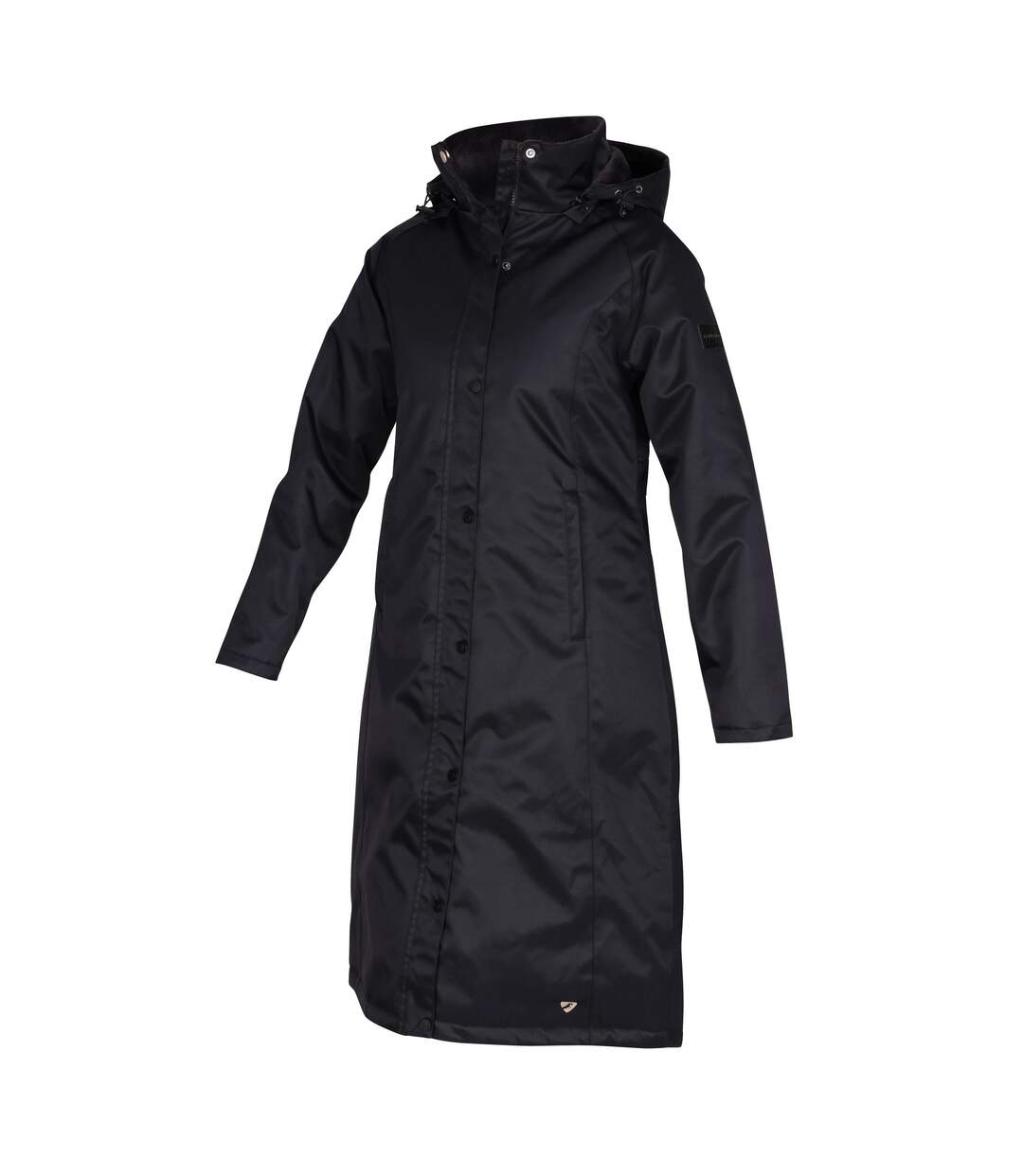 Womens/ladies halcyon waterproof coat black Aubrion-2