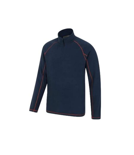 Mens Ashbourne Ii Half Zip Fleece Top Navy Mountain Warehouse