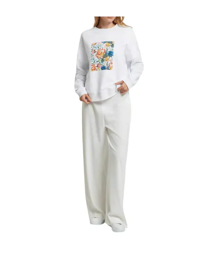 Womens/ladies Floral Relaxed Fit Sweatshirt White Ted Baker