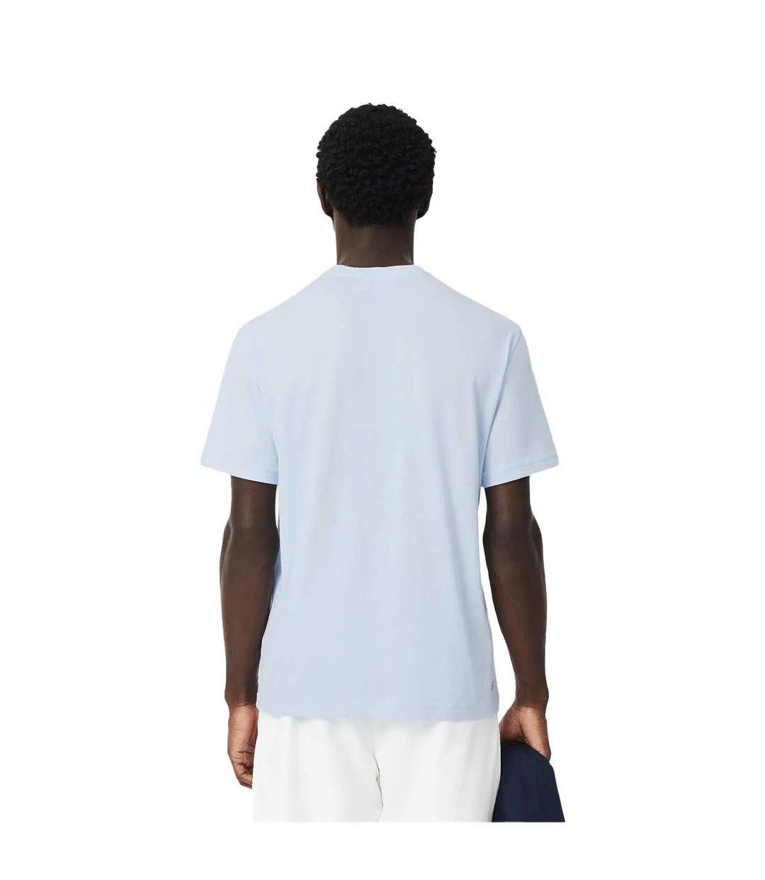 T-shirt Motif/style Logo Brodé Homme Bleu Lacoste-3