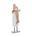 Statuette Déco Ange de Noël Étoile 31cm Blanc-1