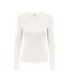 T-shirt Manches Longues Blanc Femme JDY Mila - L