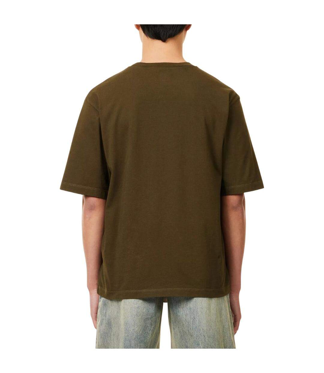 T-shirt Manches Courtes Motif/style Logo Milano Homme Vert Kaki DSquared2-3