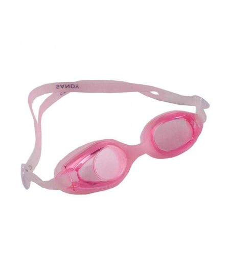 Childrens/kids Sandy Swimming Goggles White Pink Crowell